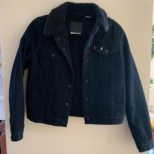 Levi’s Black Original Sherpa Jean Jacket